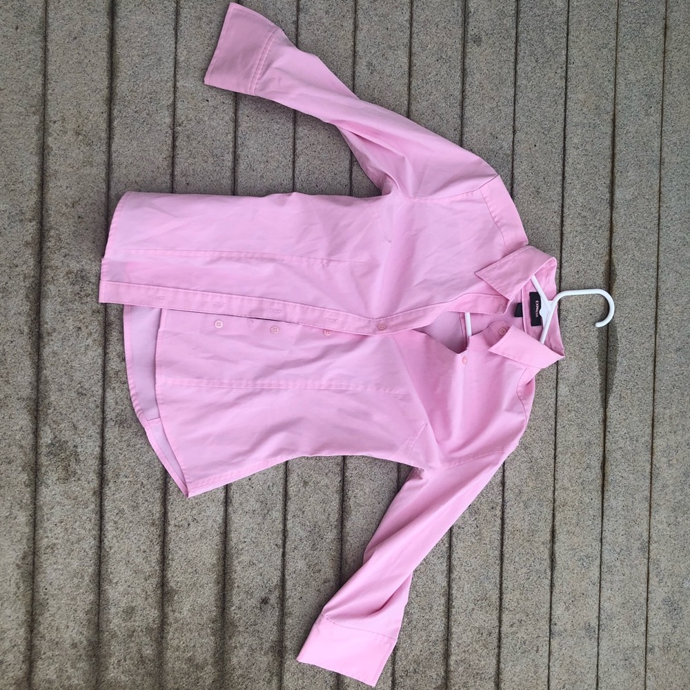 pink business shirt